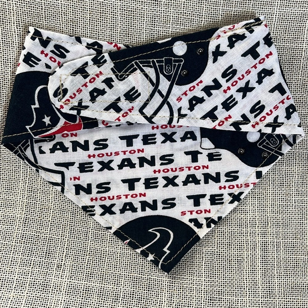 Houston Texans Dog Bandana-Size S - Picture 3 of 6